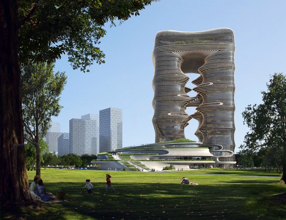 深圳一丹中心，有机流动的峡谷